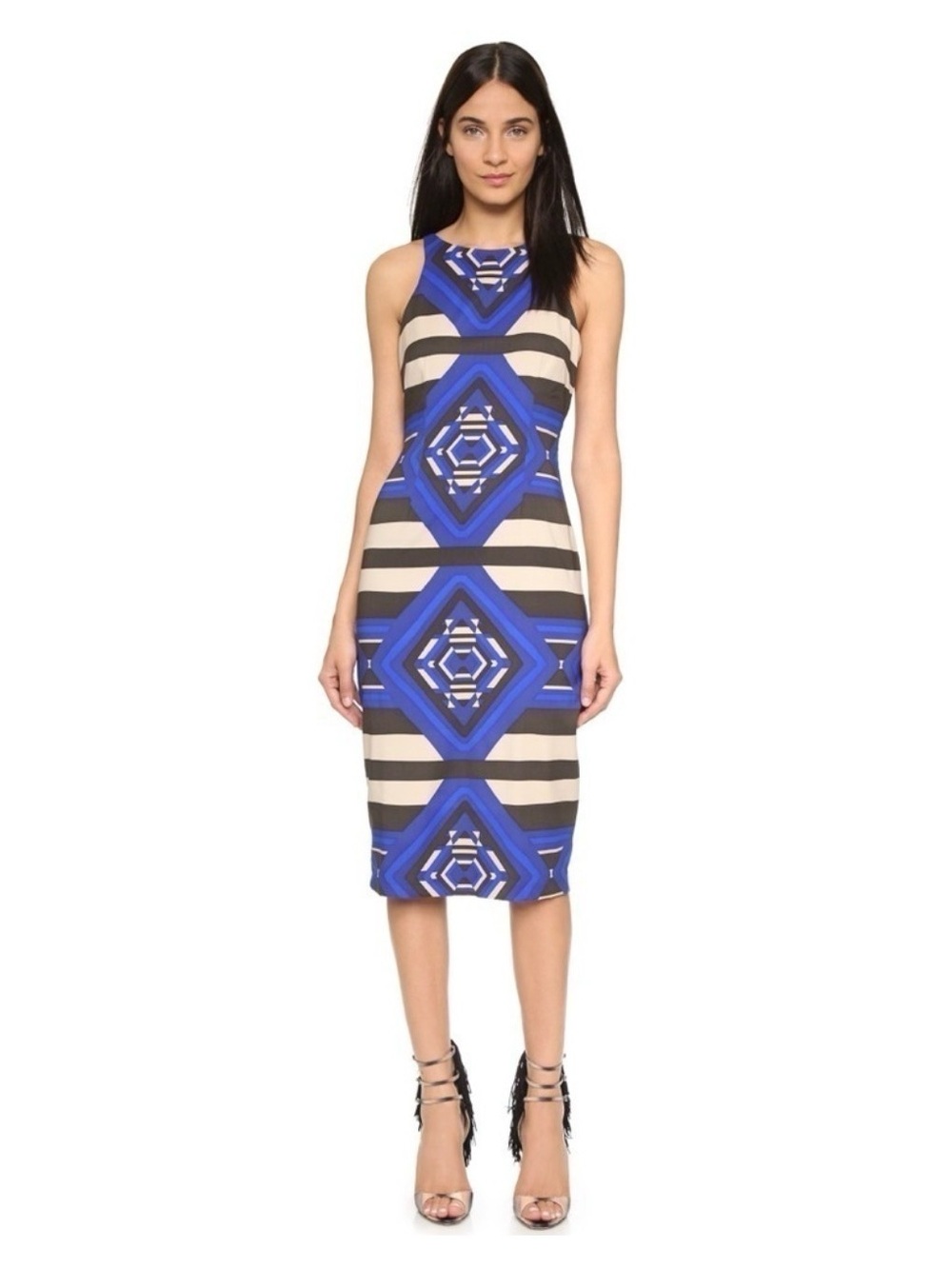 🌺Mara Hoffman Keeper Blue Graphic Midi Dress